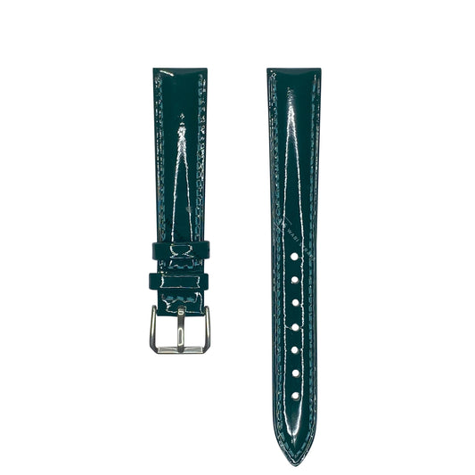 Green Glossy Smooth Leather Strap