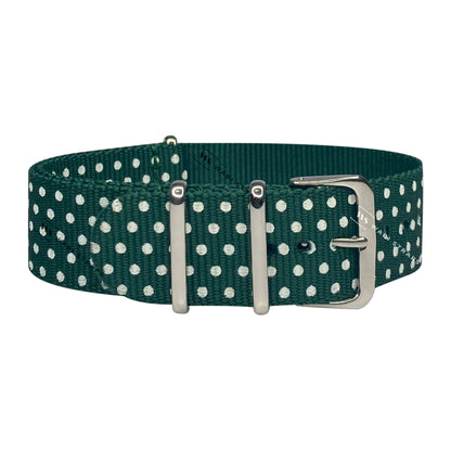 Green Polka Dot Graphic Strap