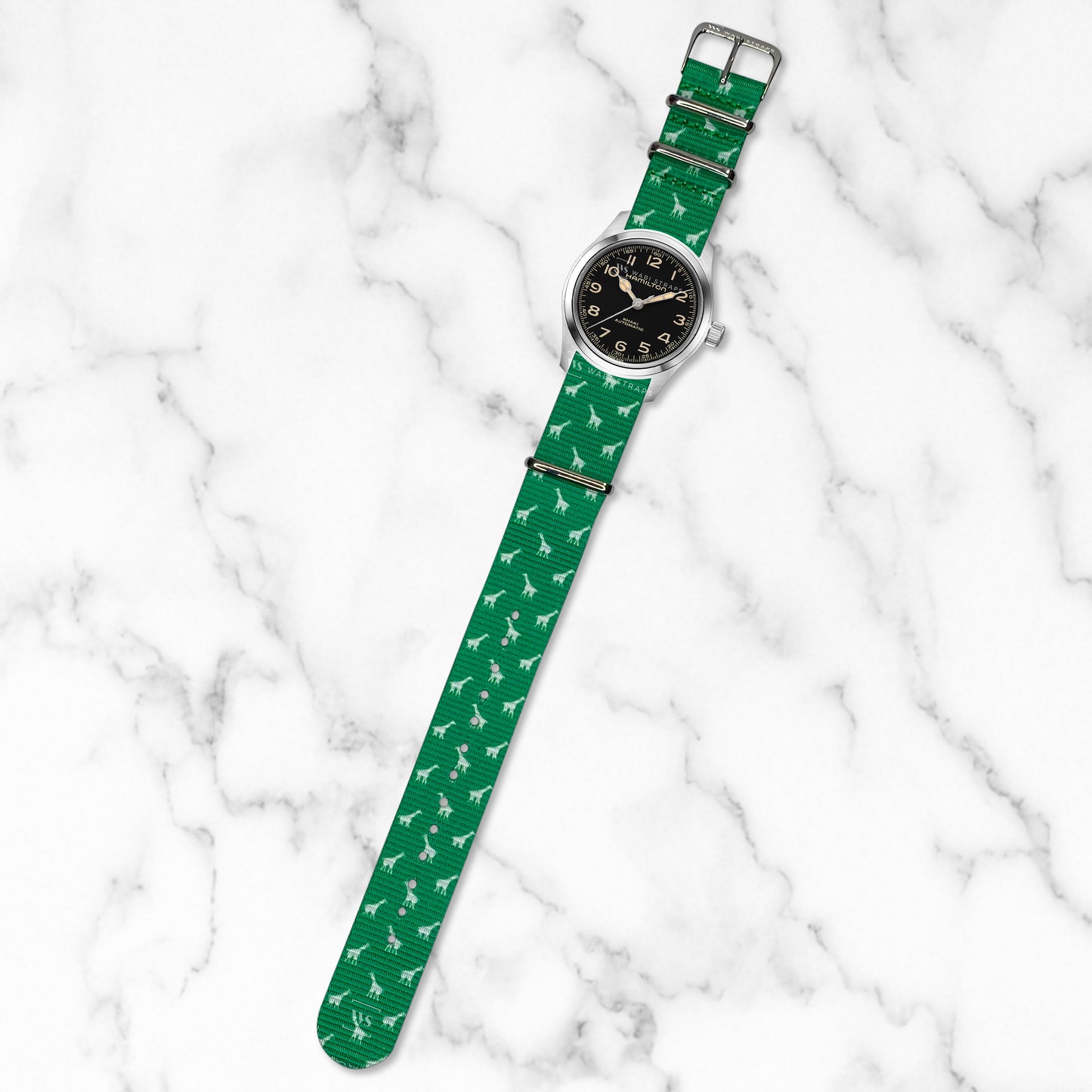 Green Giraffe Motif Strap