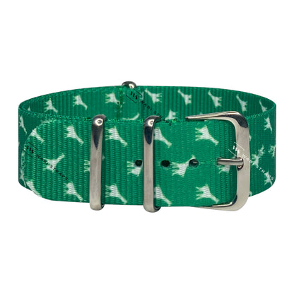 Green Giraffe Motif Strap