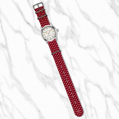 Pink Polka Dot Graphic Strap