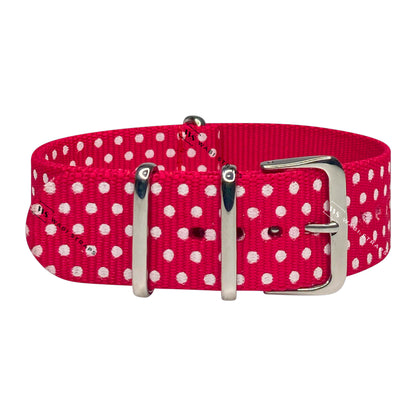 Pink Polka Dot Graphic Strap