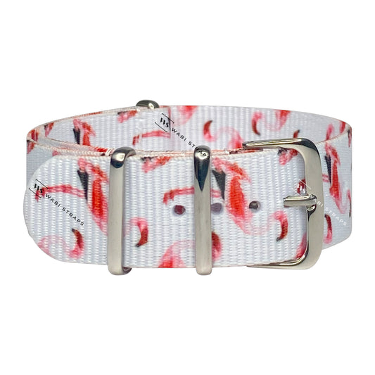 Pink Flamingos Printed Strap