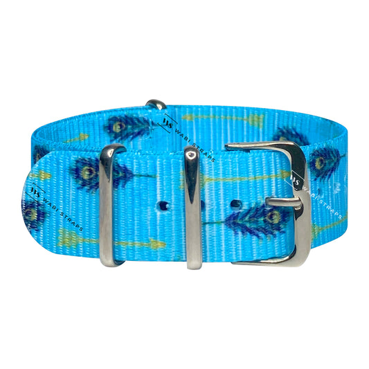 Peacock & Arrow Printed Strap