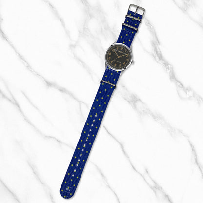 Blue Watashi Wa Star Motif Strap