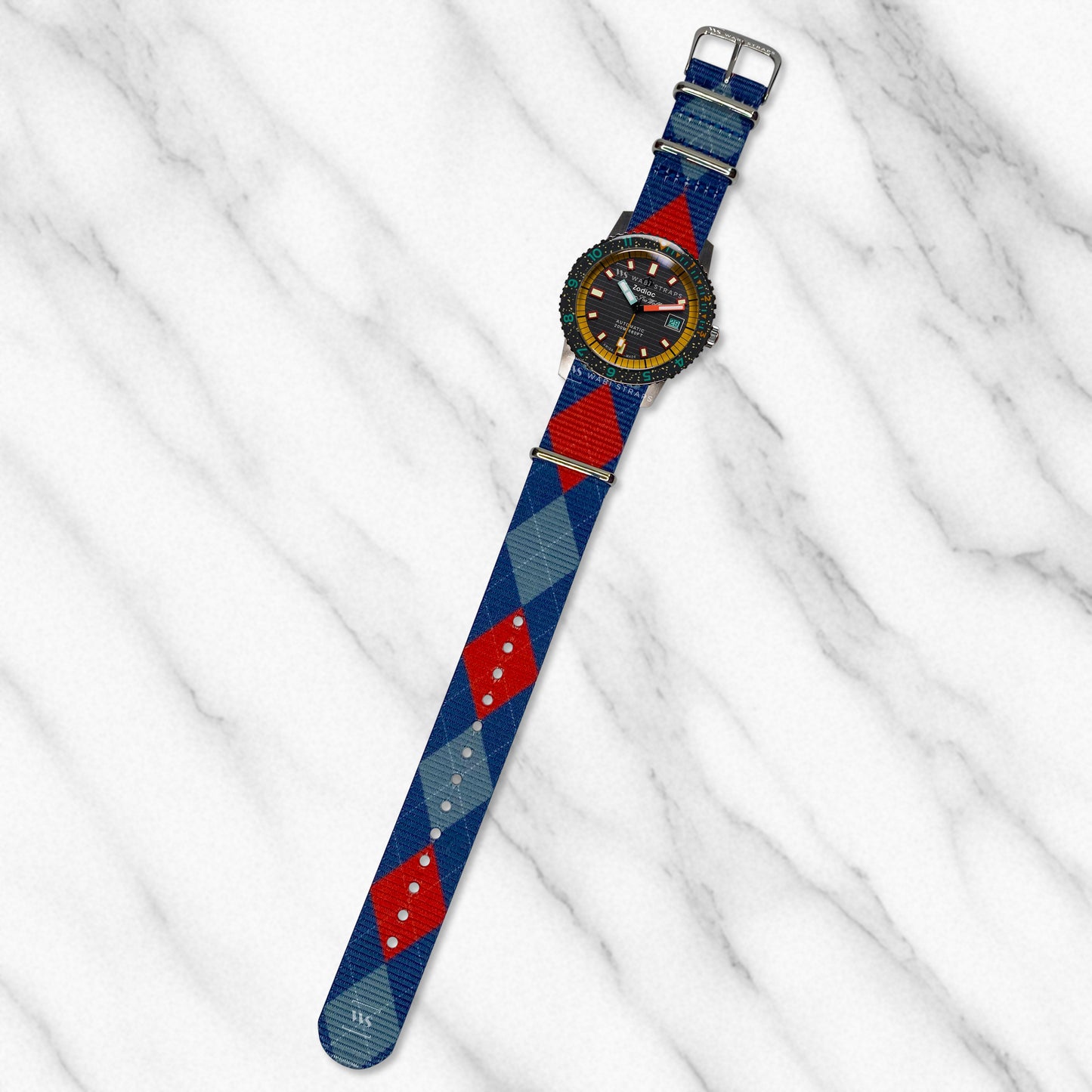 Preppy Argyle Graphic Strap