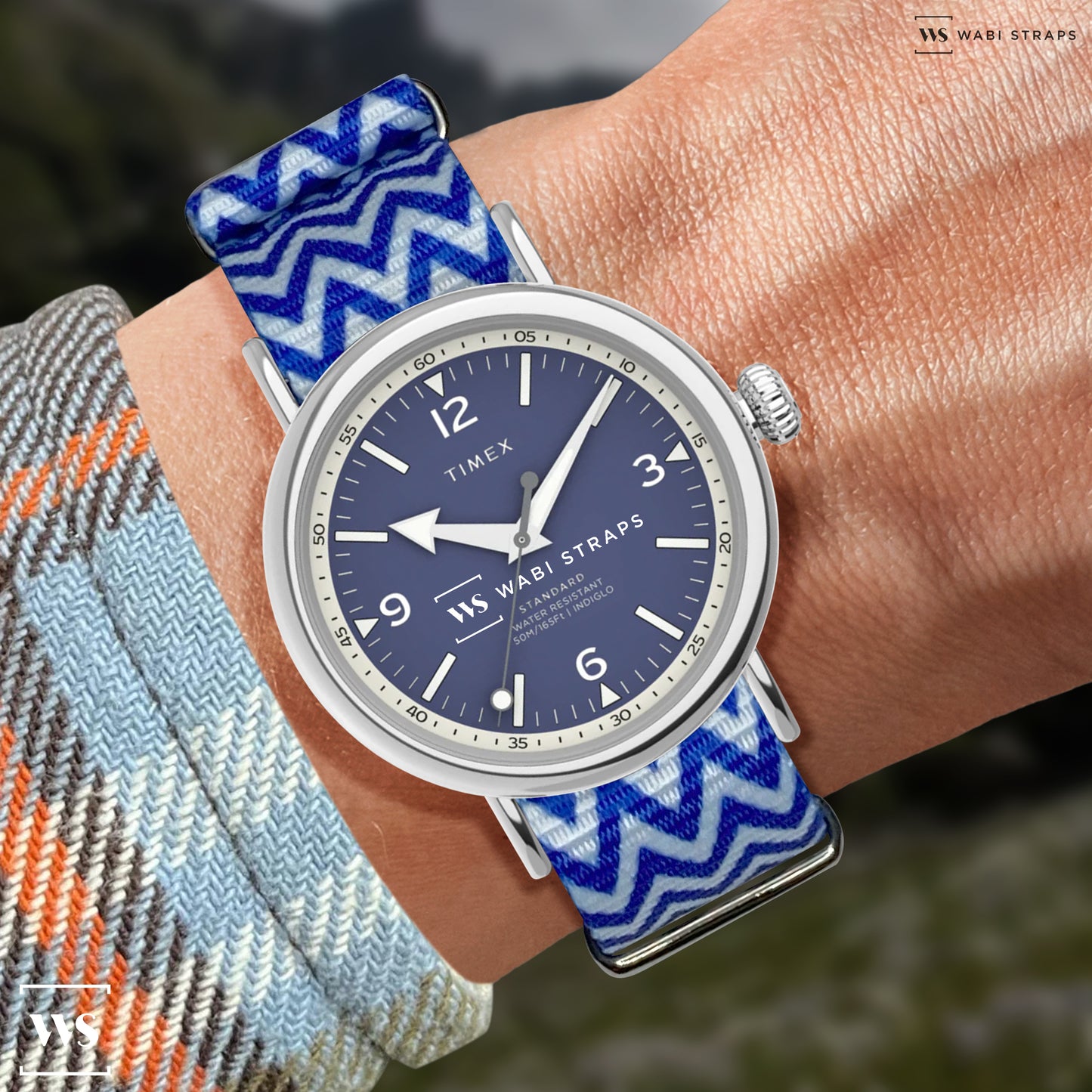 Ocean Chevron Graphic Strap