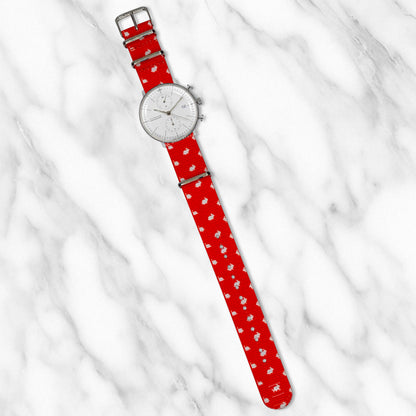 Red Rabbit Motif Strap