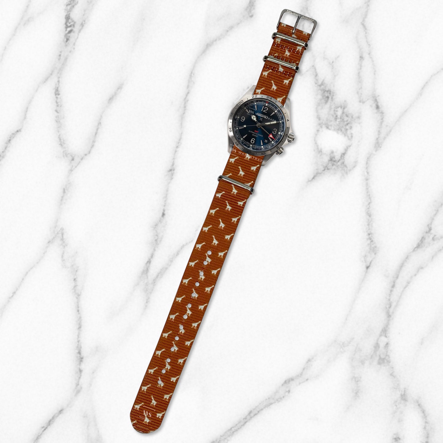 Brown Giraffe Motif Strap