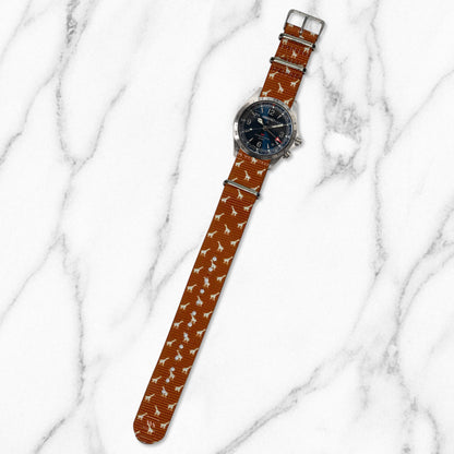 Brown Giraffe Motif Strap