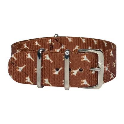 Brown Giraffe Motif Strap