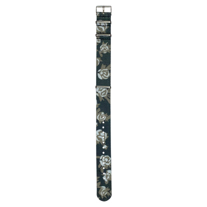 White Rose Floral Strap