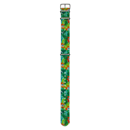 Tropical Hibiscus Floral Strap