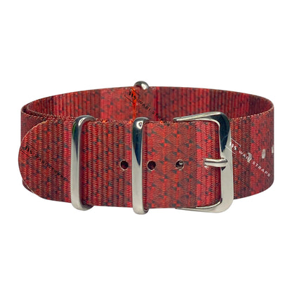 Burgundy Harlequin Graphic Strap