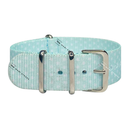 Baby Blue Polka Dot Motif Strap