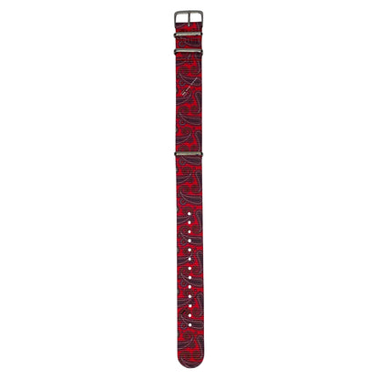 Blood Paisley Printed Strap