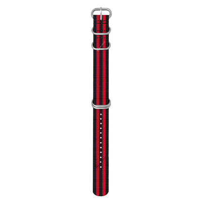 Black & Red Striped ZULU Strap