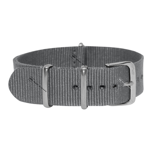 Admiralty Grey Plain Basic British Military Watch Strap