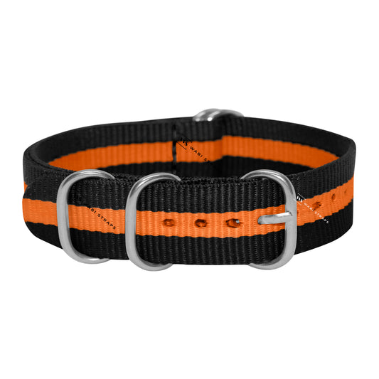 Black & Orange Striped NavSpec Strap