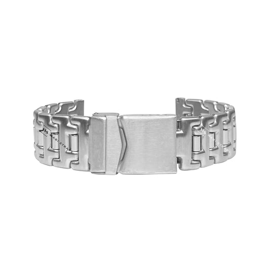 Silver Heavy Duty Punk Rugged Metal Bracelet