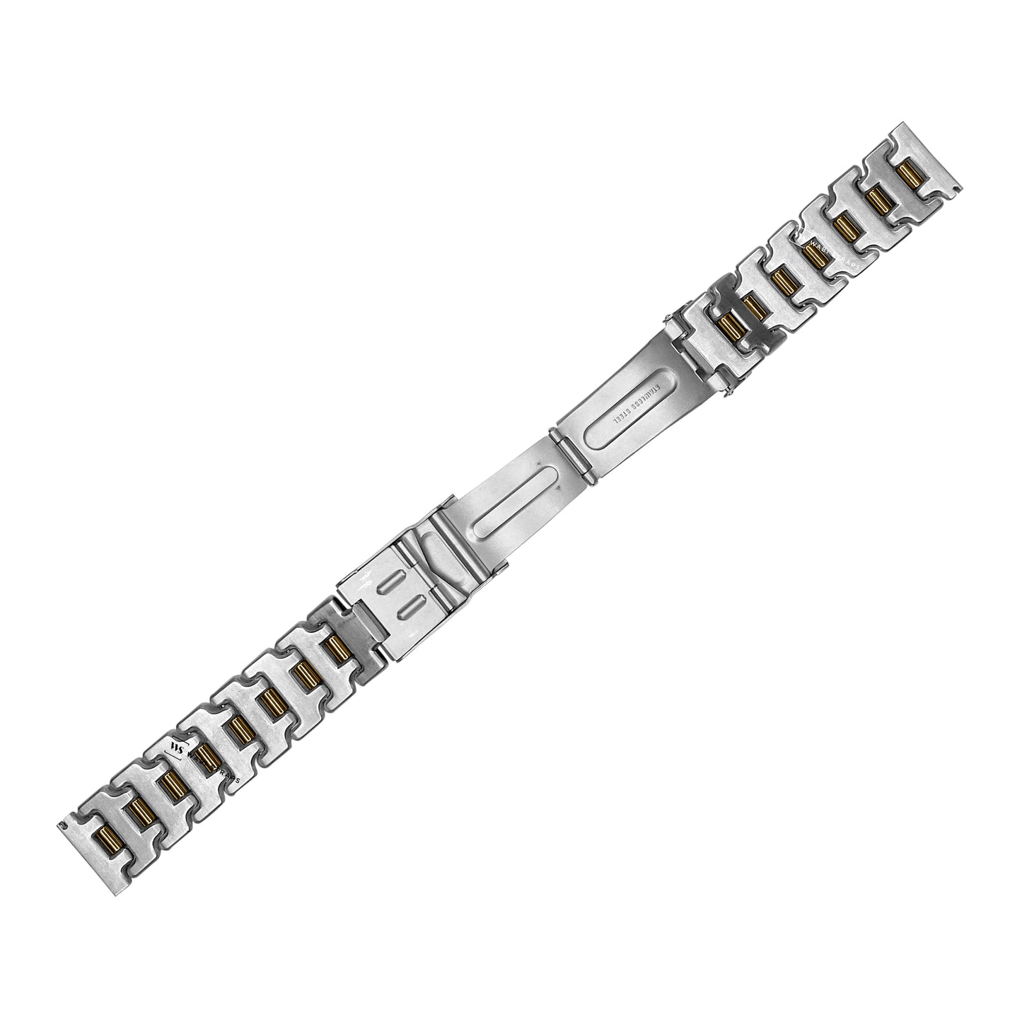 Two Tone Heavy Duty Punk Rugged Metal Bracelet