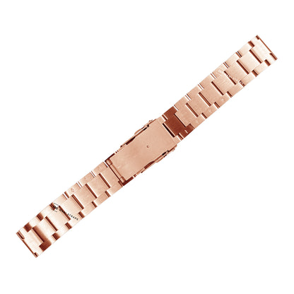 Rose Gold Hexad Thick Oyster Metal Brick Bracelet