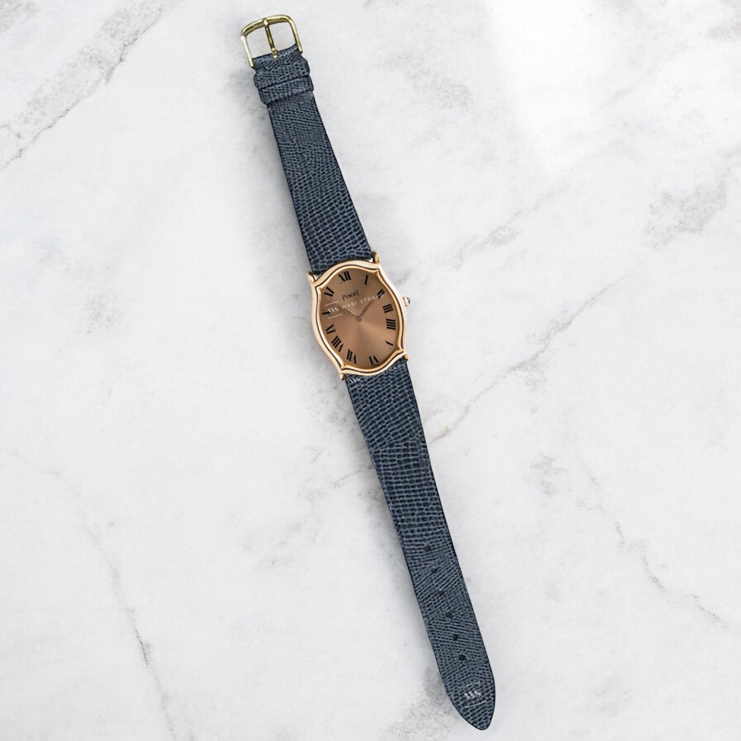 Grey Lizard Leather Watch Strap