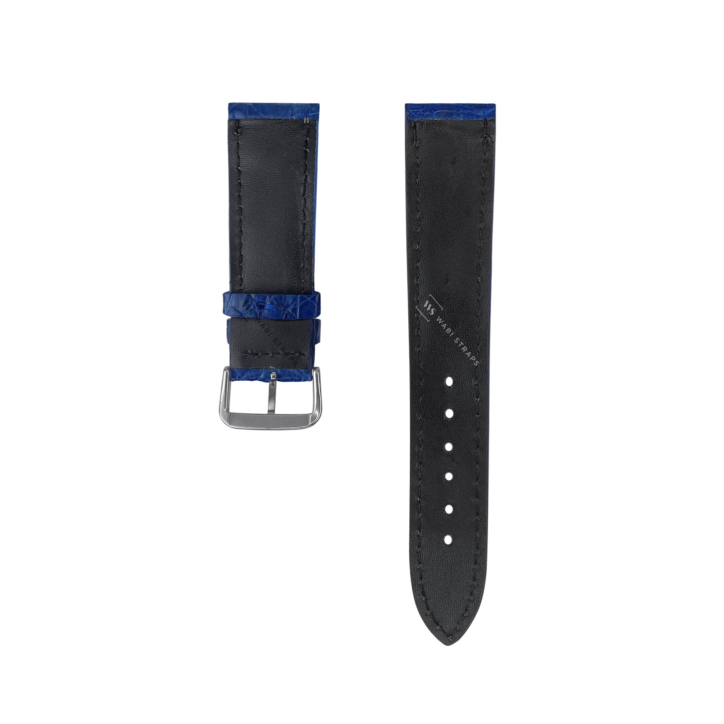 Blue Hornback Alligator Leather Strap