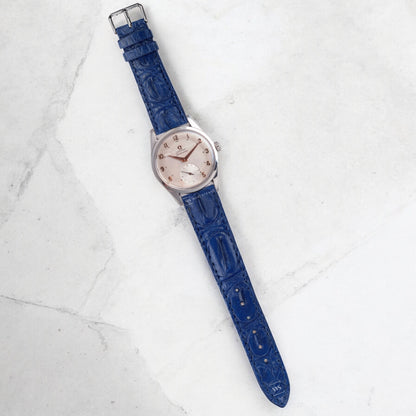 Blue Hornback Alligator Leather Strap