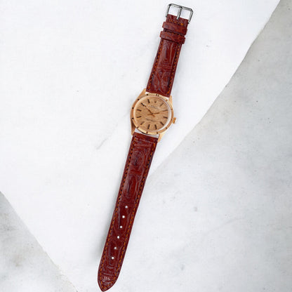 Brown Hornback Alligator Leather Strap