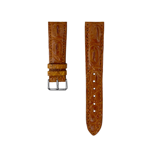 Tan Hornback Alligator Leather Strap