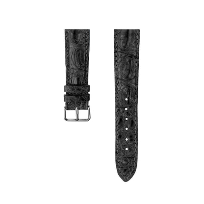 Black Hornback Alligator Leather Strap