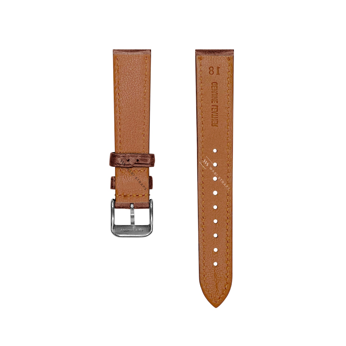 Light Brown Vintage Italian Aged Leather Strap