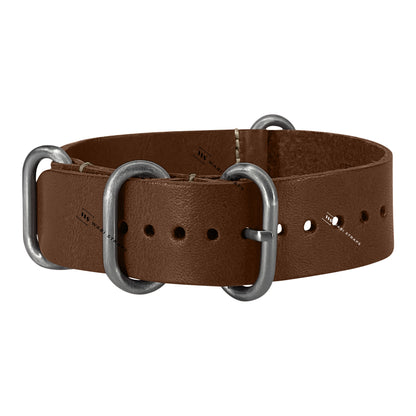 Dark Brown Vintage Leather ZULU Strap