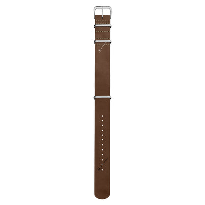 Khaki Crazy Horse Leather One-Piece Watch Strap