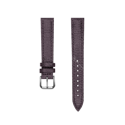 Brown Lizard Grain Bonded Leather Strap