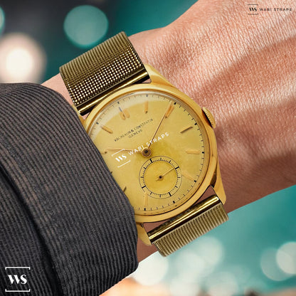 Yellow Gold Milanese Watch Band