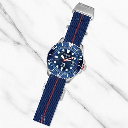 Navy & Red Marine Nationale Paratrooper Strap