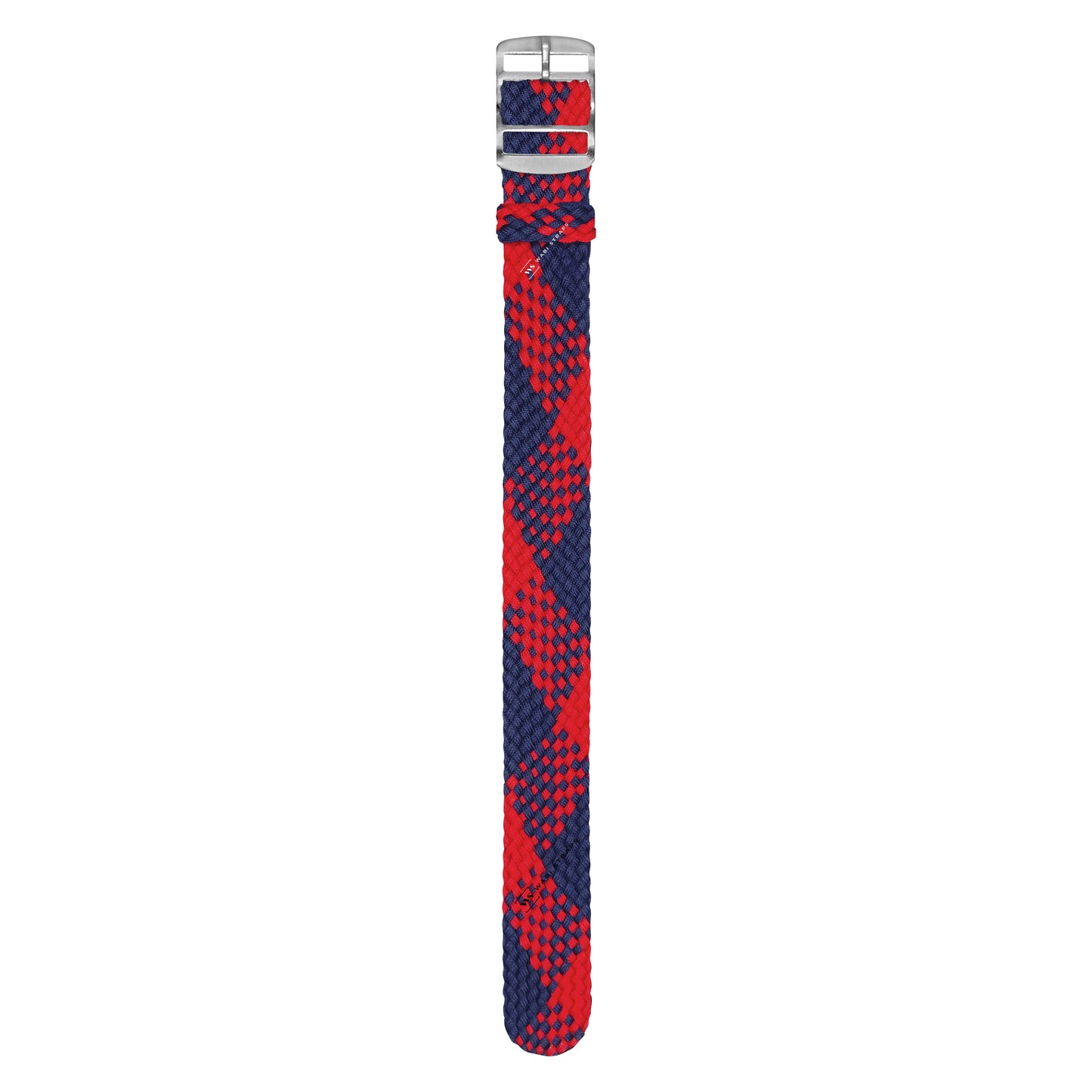 Red & Blue Braided Perlon Strap