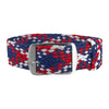 Blue, Red & White Braided Perlon Strap