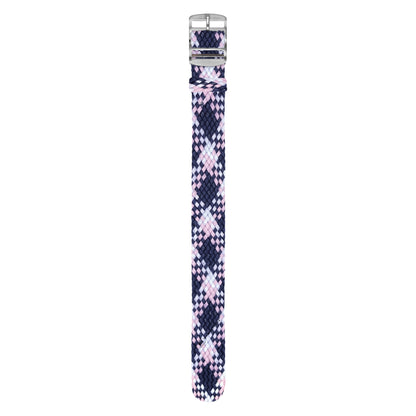 Pink, Blue & White Braided Perlon Strap