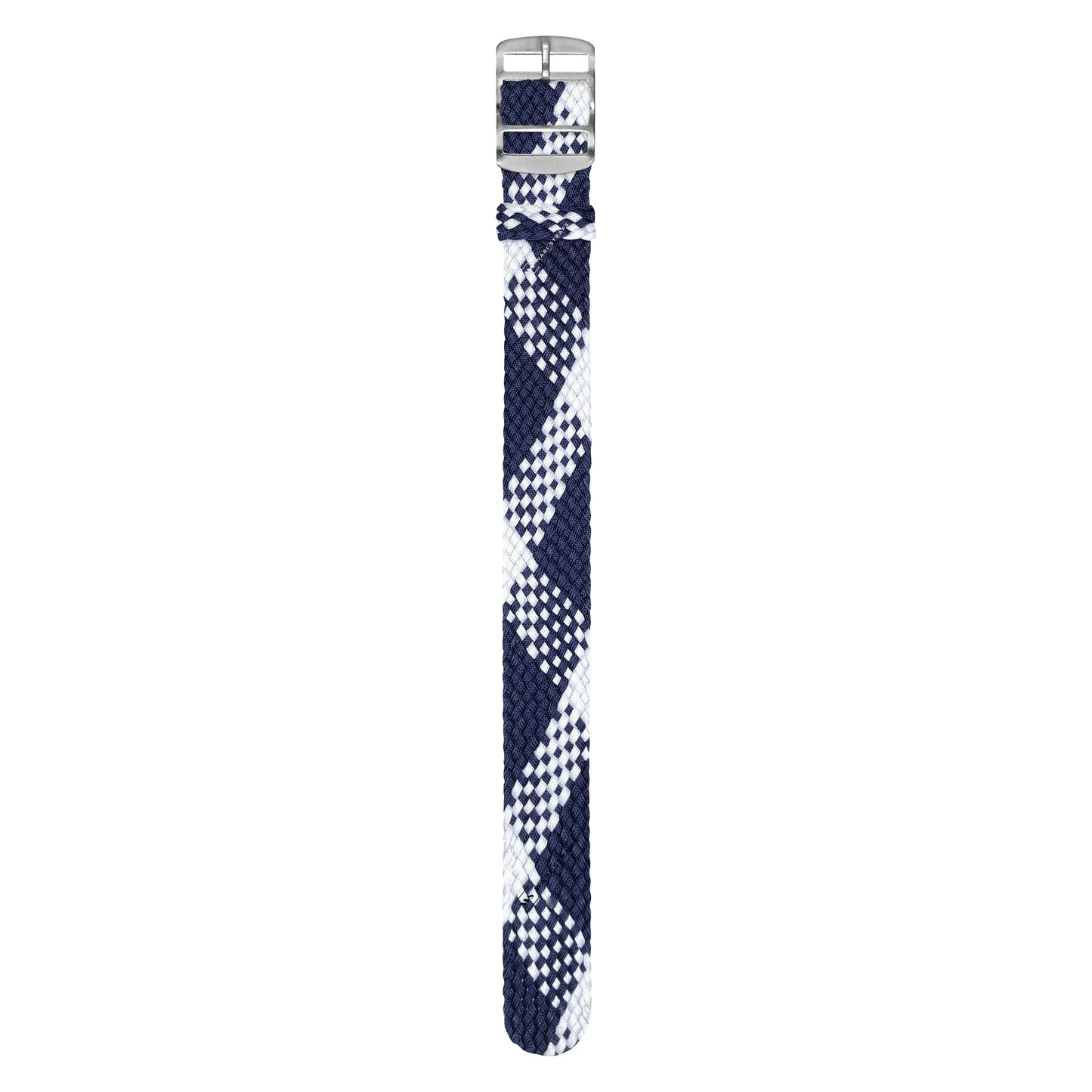 Blue & White Braided Perlon Strap