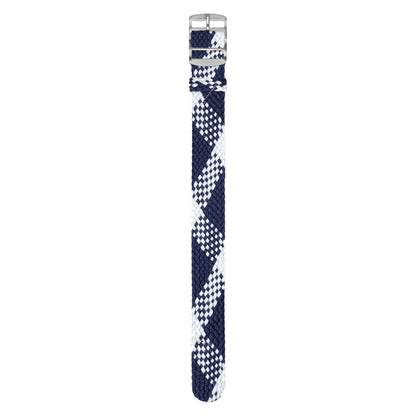 Blue & White Braided Perlon Strap