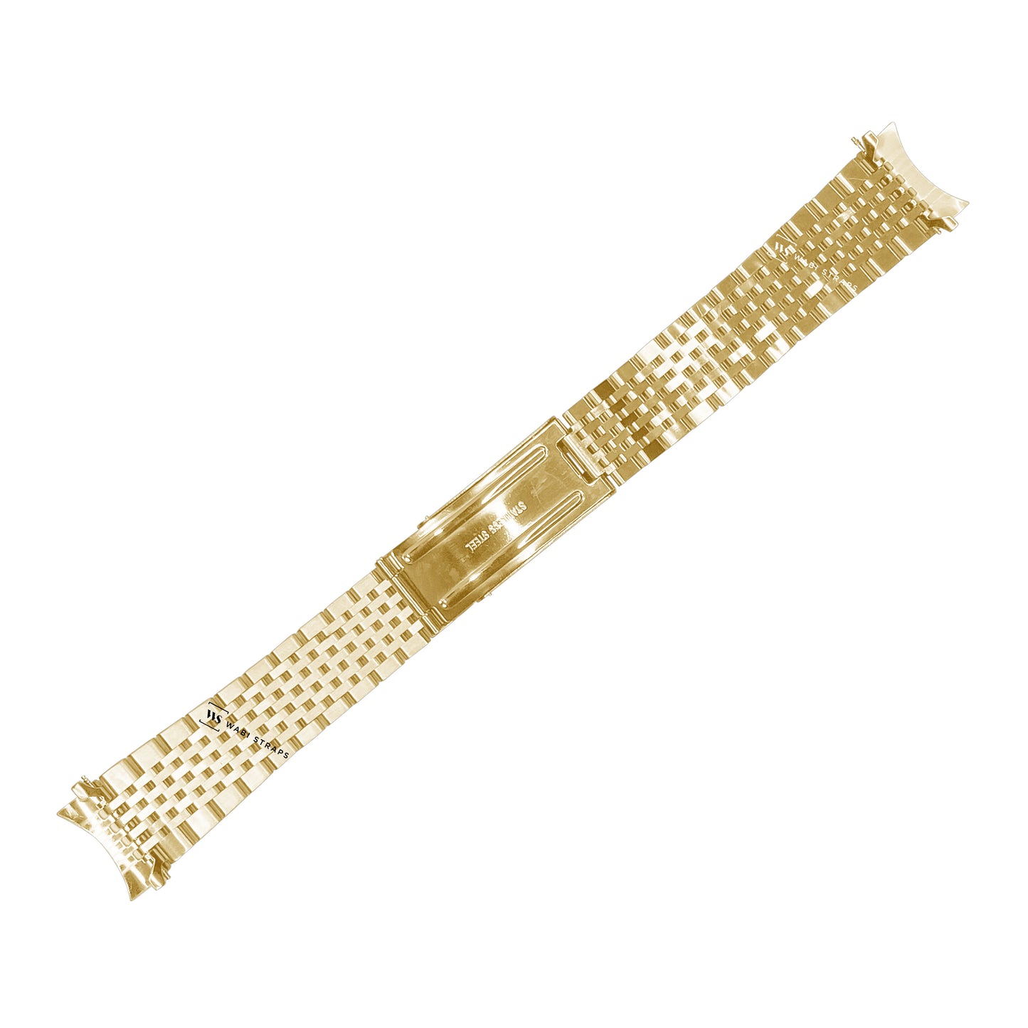 Gold 9-Row Beads Of Rice BOR Metal Bracelet