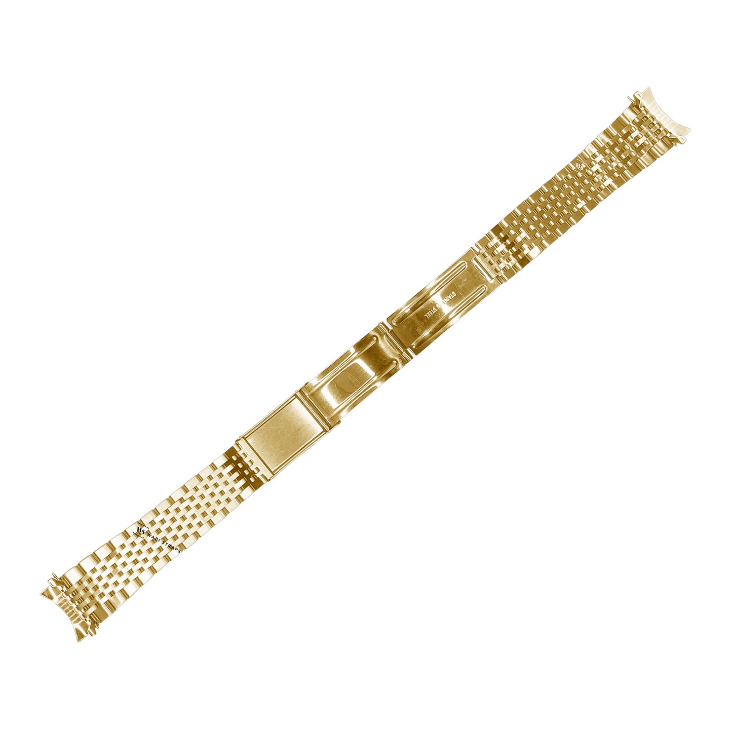 Gold 9-Row Beads Of Rice BOR Metal Bracelet