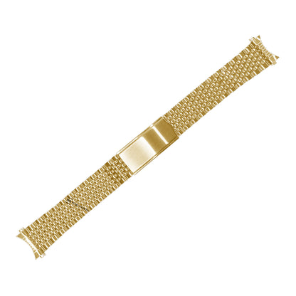 Gold 9-Row Beads Of Rice BOR Metal Bracelet