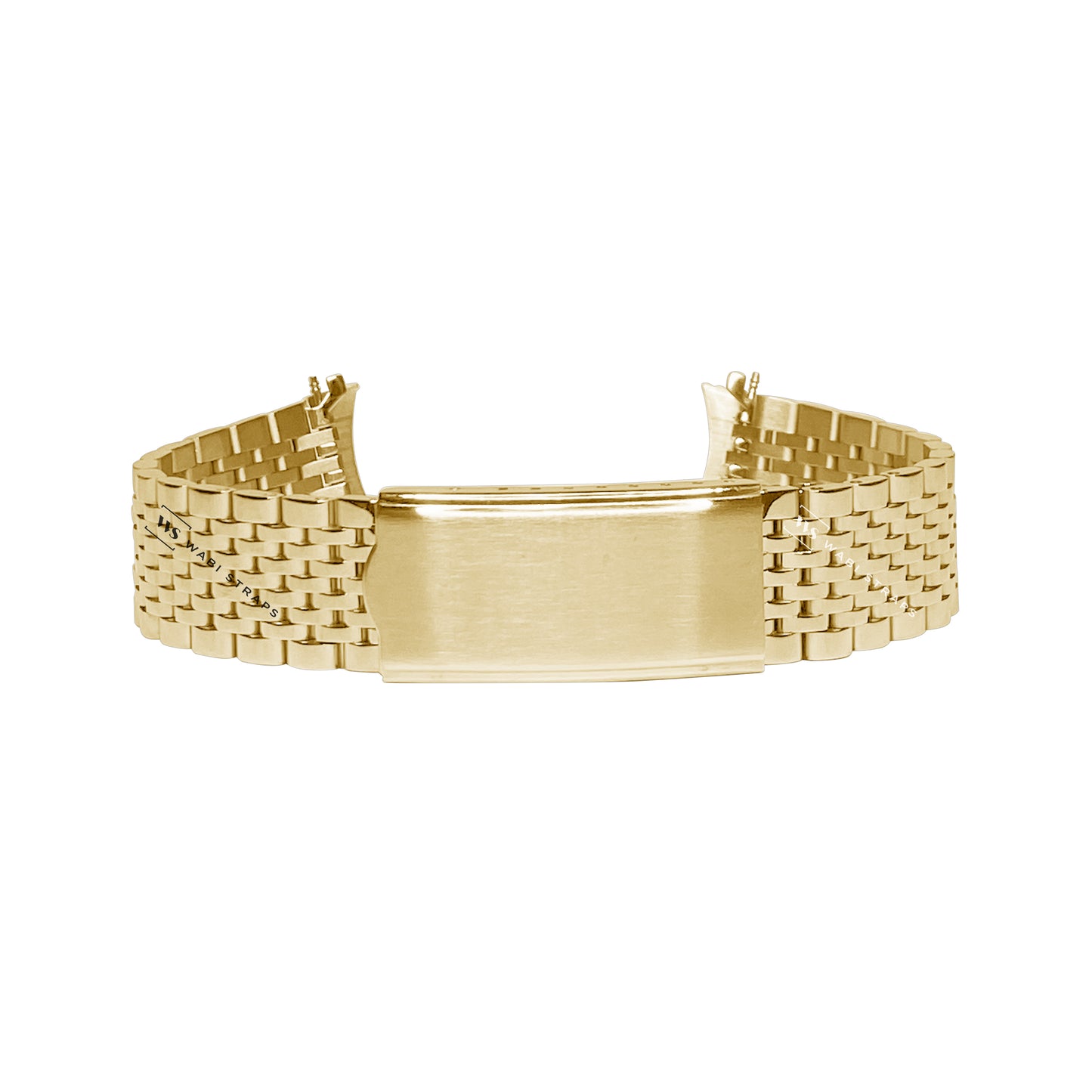 Gold 9-Row Beads Of Rice BOR Metal Bracelet