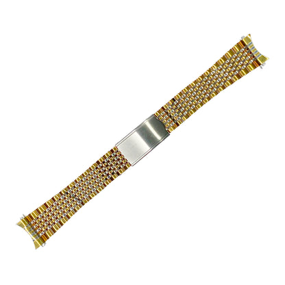 Two Tone 9-Row Beads Of Rice BOR Metal Bracelet