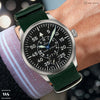 Dark Green Neon British Military Watch Strap