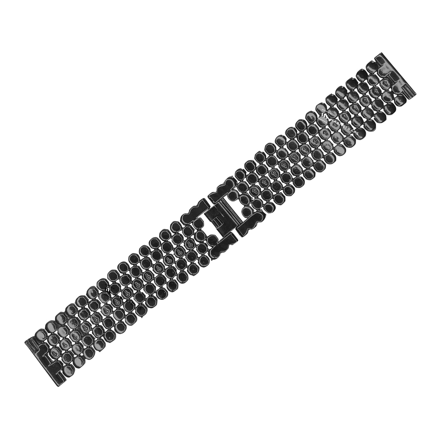 Black Octagon Honeycomb Link Metal Bracelet